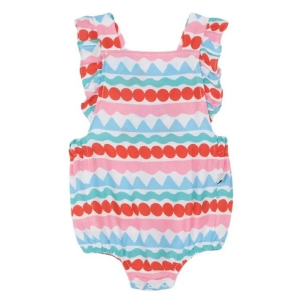 STELLA MCCARTNEY BABY GRAPHIC STRIPED JUMPSUIT